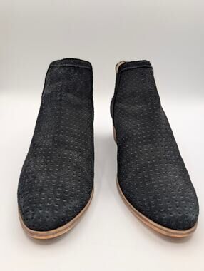 SUSINA Blakely Suede Bootie Ankle Boots Black Size 8.5m